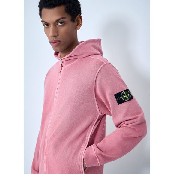 Stone Island Men Logo Patch Hooded Sweatshirt - Picture 5 of 6
